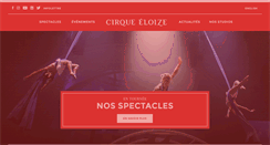 Desktop Screenshot of cirque-eloize.com